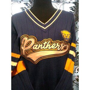 University Of Pittsburgh Panthers Womens V-Neck Sweater- WEAR By Erin Andrews